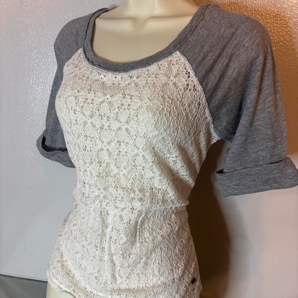 Aeropostale Lace Baseball Tee - Size XL